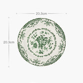 Rose Print Ceramic Dinner Plate