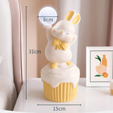 Happy Rabbit Resin Table Lamp