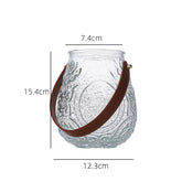 Simple Embossed Glass Vase