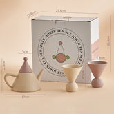 Small Pointed Hat Ceramic Teapot Set