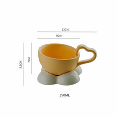 Spring Clouds Ceramic Cup and Saucer