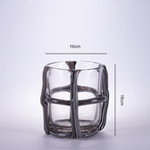 Striped Vintage Glass Vase