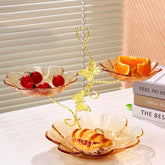 Sunflower Texture Bow Dessert Stand