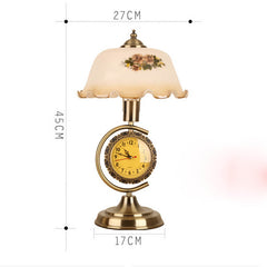 Vintage Clock Desk Lamp