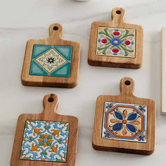 Vintage Pattern Ceramic Placemat