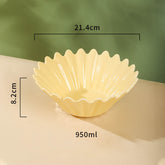 Wavy Edge Ceramic Bowl
