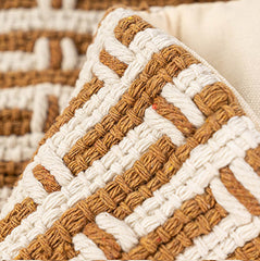 Woven Grid Throw Pillow Cover
