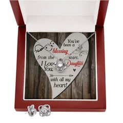 You've been a blessing Love Knot Earring & Necklace Set
