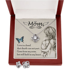Love is bond Love Knot Earring & Necklace Set