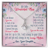To My wanderful Mom Alluring Beauty Necklace