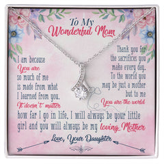 To My wanderful Mom Alluring Beauty Necklace