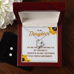 72 Forever Love Necklace and Cubic Zirconia Earring Set