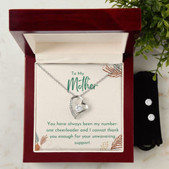 78 Forever Love Necklace and Cubic Zirconia Earring Set