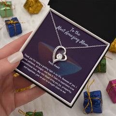 To The Most Amazing Mom I Forever Love Diwali Necklace Set