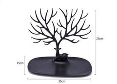 Jewelry Deer Tree Stand Display Organizer Necklace Ring Earring Holder Rack