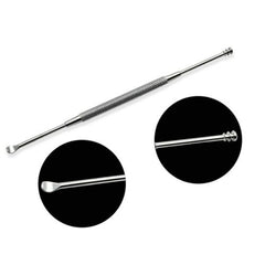 Double-ended Stainless Steel Spiral Ear Pick Spoon Ear Wax Removal Tool