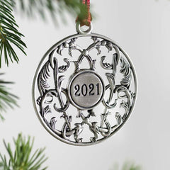 Christmas Ornament Santa Claus Xmas Tree Hanging Metal Pendants