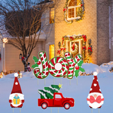 6 Pack Merry Christmas Yard Signs Outdoor Lawn Sign Decorations with Stakes