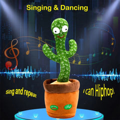 DANCING CACTUS ELECTRONIC TALKING PLUSH TOY PLAYS MUSIC & RECORDS AUDIO FOR KIDS