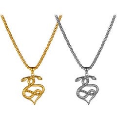 Gothic Men's Stainless Steel Animal Snake Pendant Necklace Chain 22" Jewelry
