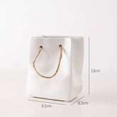 Paper Bag Ceramic Vases