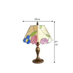 Vintage Stained Glass Table Lamp