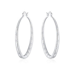 925 sterling solid silver ear stud hoop earrings for women