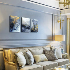 Abstract Wall Decor for Living Room Bedroom Wall Art Paintings Abstract Ink painting Wall Artworks Hang Pictures for Office Decoration, 12x16 inch/Piece, 3 Panels Bathroom Home Decorations Posters