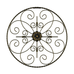 Medallion Metal Wall Art- 14 Inch