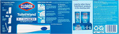 Original Clorox Cleaning System, ToiletWand, Storage Caddy, 6 Refill Heads (Package May Vary)