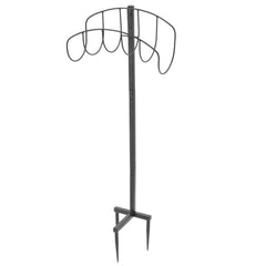 Heavy Duty Metal Garden Water Hose Storage Rack Stand Hanger Shelf Organizer