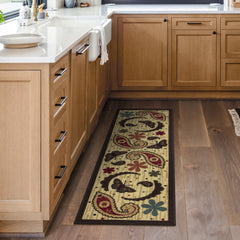 Non-Slip Rubber Back Pair Kitchen Runner Rug, 20" x 59"