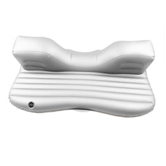 Air Bed Back Seat Pad Sleep Rest Mat Inflatable Travel Car Mattress Pillows Pump-Silver