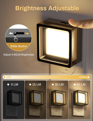 LED Night Light, DORESshop Night Lights Plug Into Wall 2 Pack with Dusk-to-Dawn Sensor, Dimmable Nightlights, Adjustable Brightness for Bathroom, Hallway, Bedroom,Kids Room,Stairway,Soft White 3000K