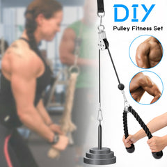 DIY Pulley Cable Machine Attachment System Loading Pin Lifting-(A)