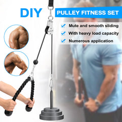 DIY Pulley Cable Machine Attachment System Loading Pin Lifting-(A)