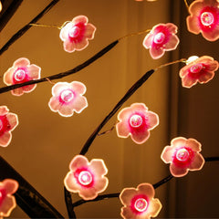 Cherry Blossom Tree Lamp, 18inch 36 Led Bonsai Tree Lights, Battery/USB Operated Japanese Decor Night Lights for Bedroom Home Christmas New Year Party Gift Idea
