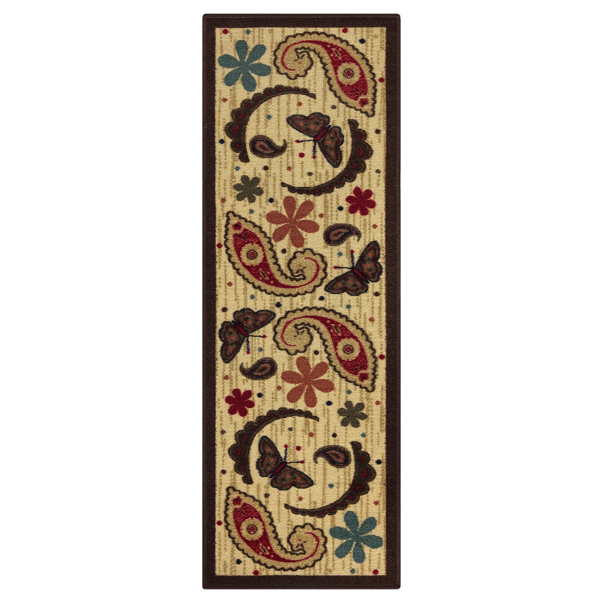 Non-Slip Rubber Back Pair Kitchen Runner Rug, 20" x 59"