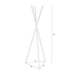 LED Tripod Standing Lamp w/ 3 Lights