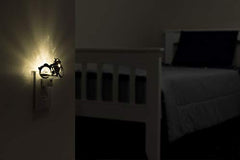 LED Motorcycle Night Light, Plug-In, Dusk-to-Dawn Sensor, Auto On/Off, Energy-Efficient