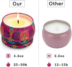 Scented Candles Gift Set, 8% Essential Oil, 4 Pack Aromatherapy