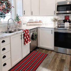 Buffalo Plaid Rugs 2x4 ft Checkered- Grey and White