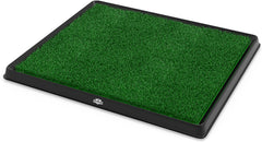 Medium Size Grass Puppy Pee Pad for Dogs w/ Tray -20x25