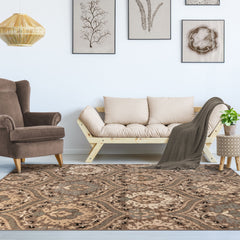 Augusta Floral Indoor Area Rug, Light Blue, 4' x 6'