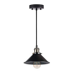 Industrial Pendant Lighting w/ Metal Rustic Bronze &  Black Finish Fixture (3 Pack)