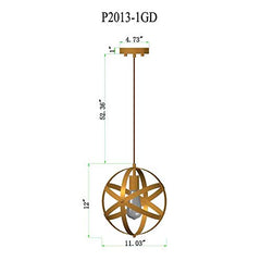 Globe Modern Industrial Pendant Light Fixtures