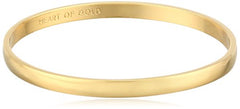 "Heart of Gold" Bangle Bracelet, 7.75"