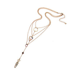 Exquisite Sequins Multilayer Pendant Necklace for Women