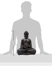 17" Japanese Sitting Buddha Statue