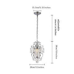 Elegant Mini Crystal Chandeliers Lighting 1-Light